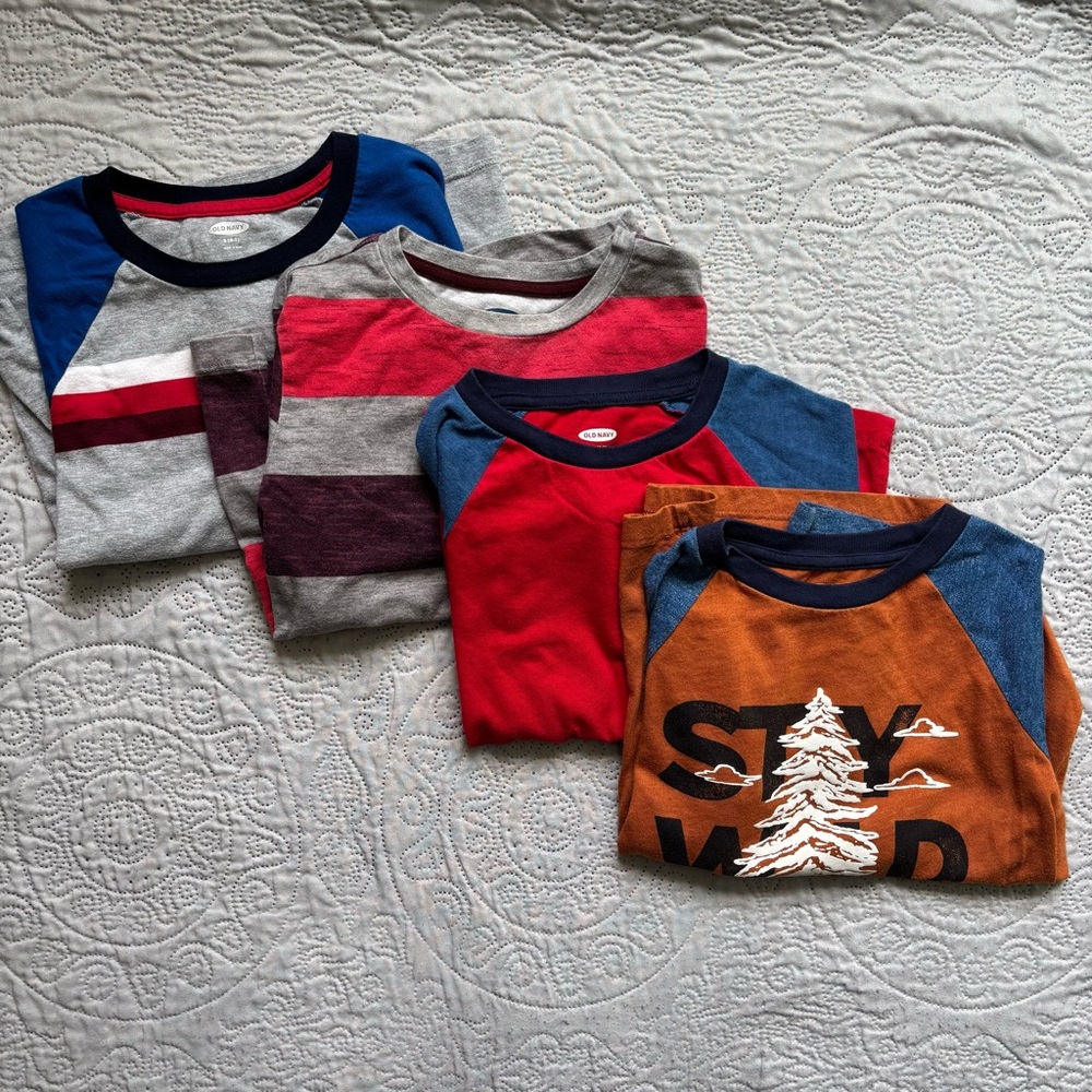 Old Navy Boys 6-7 Long Sleeve Bundle